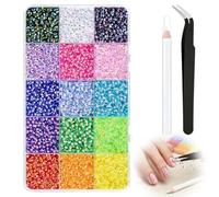 18000 Pcs Resin Rhinestones for Crafting, Harz-Strasssteine Bedazzling-Set, 3 mm, Für Nagelkunst Und Handyhüllen