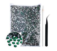 18000Pcs 5mm Green Flatback Rhinestones for Bedazzling SS22 Resin Flat Back Rinstones Bulk Round Gems Stones Diamonds for Crafts Clothes