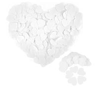 18000Pcs Biodegradable White Heart Confetti 150g - 1 Inch Tissue Paper Confetti for Wedding, Balloons, Baby Shower, Birthday, Party, Anniversary, Table Decorations