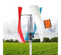 18000W Vertical Wind Turbine Generator Kit 12V 24V 48V with 3 Blades Wind Vertical Turbine Generator Permanent Magnet Generator Wind Turbine Kit for Hybrid Wind Solar(Colorful,48V)