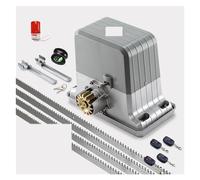1800KG Automatic Sliding Gate Opener - AC 220V/110V Motor, Heavy-Duty Gate Closer with Sensor, Remote Control, Button & LED Lamp for Secure Access