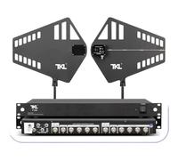 1800m Wireless Microphone Signal Amplifier, suitable for large directional performances (F100/8 channels/antenna with display)