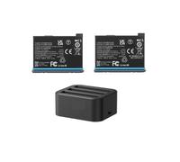 1800mAh And Fast Charger Hub，Compatible For Insta 360，For ONE X 3 Power Accessories(2 Battery 1 Charger)