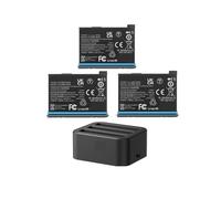 1800mAh And Fast Charger Hub，Compatible For Insta 360，For ONE X 3 Power Accessories(3 Battery 1 Charger)
