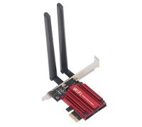 1800Mbps Dual Band Bluetooth5.2 Network Card for 10 11, Faster Speed, Extended Coverage, Improved Efficiency, WPA3 Security with WiFi6, Aluminum Alloy Material, MT7921K Chip