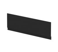Balterley Wooden Front Bath Panel Covering with Plinth, 1800mm Bath Panel, Straight Front Bathroom Panels for Bathtub, Water Resistant Side Panels for Bathroom Baths (Woodgrain Black)