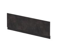 1800mm Edge/Power Straight Front Bath Panel & Plinth - Textured Matt Metallic Slate
