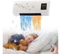 1800W 2 in 1 Wall Mounted Air Conditioner Fan, Portable Cooling & Heating AC Unit, Quiet Smart Heater Combo with Remote Control & Timing for Home Living Room