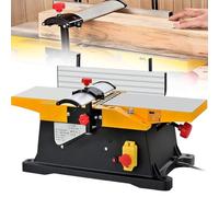1800W Electric Benchtop Jointer and Planer, 6 Inch Woodworking Tool with Adjustable Cutting Depth for Wood Cutting