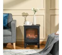 1800W Electric Fireplace Freestanding Black