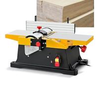1800W Power Benchtop Planer, 12000R/MIN Electric Desktop Woodworking 6 inch Multifunctional Wood Planer for Cutting