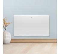 Purus 1800W White Electric Radiator Heaters for Home, Bathroom Safe Electric Heater Setback Timer Lot 20 & Advanced Thermostat Control Wall Mounted or Floor Standing Low Energy Panel Heater