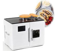 1800W Roti Chapati Maker, Fully Automatic Bread Machine for Home Use, Bakes 8 Perfect Flatbreads Effortlessly, Ideal for Quick, Easy Indian Cooking, Fast, to Clean