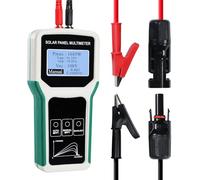 1800W Solar Panel Tester Photovoltaic Multimeter with Smart MPPT Detection for Solar PV Panel Data & Troubleshoot Measures, 24V | 48V | 120V Systems Overload Protection for PV Systems, Data Analysis