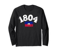 1804 Haiti Independence Flag Pride and History Long Sleeve T-Shirt