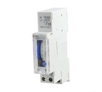 180A Analog Timer Switch with 72-Hour Backup 15-Minute Timing Steps DIN Rail Mount 110-220VAC 50-60Hz Cyclic Operation