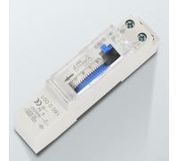 180A Mechanical Timer Switch, 15-Minute Analog Timer with Power Outage Memory & DIN Rail Mount for Electrical Outlets, Switches,