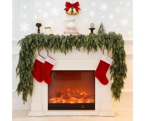 180cm/270cm Real Touch Cedar Garland, Christmas Real Touch Garland, Cedar Garlandss, Faux Cedars Pine Garlandss, Artificial Cedars Garlands, Artificial Norfolk Pine Garlands (1.8m/6ft)