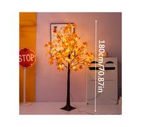 (180cm-96L) Enchanting LED Maple Tree Light - USB Powered, Energy-Efficient for Indoor/Outdoor Fall & Thanksgiving Decor