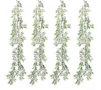 180cm Artificial Leaf Vine for Balcony Privacy Screen Window Box Accent and Apartment Terrace Decoration (4PCS)