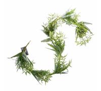 180cm Artificial Trailing Hanging Fern Garland Plant Realistic Leaf Green One Size