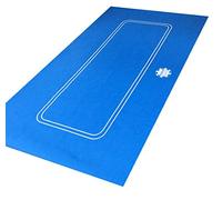 180cm by 90 BLUE POKER CASINO FELT BAIZE LAYOUT - TEXAS HOLDEM