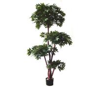 180cm Fire Retardant Lychee Ball Tree with 3774 Leaves and Natural Trunk