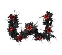 180cm Halloween Maple Vine Wreath, Fall Wreath, 5.9-foot Fall Decoration Ha