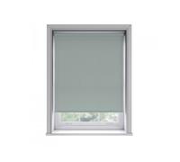 180cm No Drill Duck Egg Blue Thermal Blackout Roller Blind (170cm Drop), Blue
