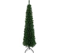 180cm Pencil Christmas Tree Green Polyvinyl Indoor Easy Assembly Small Spaces
