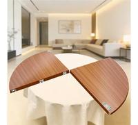 180cm Round Foldable Table Top - Replacement for Banquet & Event Tables 4 Layers Teak Finish Lightweight Perfect for Outdoor Parties & Gatherings