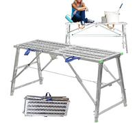 180cm Scaffold Platform, Heavy Duty Scaffold Plank Board with 880 lbs Load Capacity for Building Work (180cm)