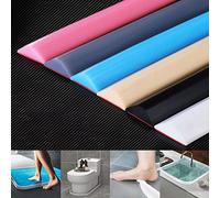 180CM Self-Adhesive Wet Room Floor Seal Strip Silicone Water Retaining Edge for Shower & Kitchen Countertop Waterproof Stopper for Sink & Worktop Protection