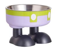 180g Cat Feeding Bowl - Anti Knock Design, High Legged Dish | Creative Raised Stand, Removable Neck Protection Feeder for Small Cats and Medium Sized Pet Mealtime Care