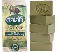 180g Dalan Natural 100% Pure Olive Oil Soap Bars - Handmade Turkish Bath Soap, Moisturising, Vegan, Traditional Hammam Spa, Natural Skincare from Turkey (5Pack)