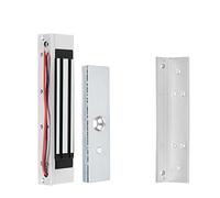 180KG/350lbs Electromagnetic Locks 12V Electric Magnetic Lock ZL U Bracket For Electronic Door Access Control System Waterproof(Lock with L Bracket)