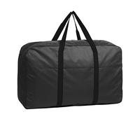 180L Large Bedding Storage Bag with Zips Handles for Duvet Blankets Pillows Toys Black Underbed Clothes Organiser Household Laundry Bag House Moving Bag Travel Luggage Carry Bag Duffle,100x55x33cm