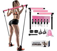 180lb Pilates Bar Kit with Resistance Band(6 x Resistance Bands),6 Level for Women Full Body Workouts,Lady Portable Resistance Band or Workout Bands for Physical Therapy Yoga,Pilates,Home&Gym for You