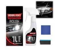 180ml 2025 Car Headlight Restoration Kit, Automotive Headlight Lens Restorer, Car Polishers with Sponge,Complete Headlamp Maintenance Kit for Removing Yellowing, Haze, Scratches and Oxidation