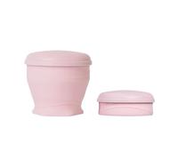 180ml Folding Cups,Collapsible Travel Cups,Silicone Water Bottle,Portable Camping Water Bottle,Telescopic Drinking Mug,Mini Retractable Cup(Pink)