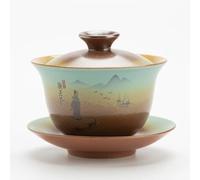 180ml Gaiwan Tea Ceremony Bowl Ceramic Tea Set Large Tea Cup Ancient Tea Utensils
