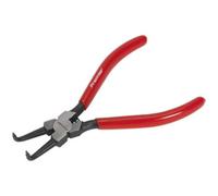 180mm Bent Nose Internal Circlip Pliers - Spring Loaded Jaws - Non-Slip Tips
