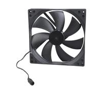 180mm Double Ball Bearing 12V Cooling Fan 5.5x2.1mm Low Noise High Airflows For PC Case Server Cabinet Ventilation Fan Kitchen Bathroom Exhaust Ventilation