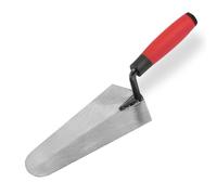 180mm Gauging Trowel - Carbon Steel Blade with TPR Soft Grip Handle - Rounded Tip Mortar & Plaster Trowel for Mixing, Applying & Corner Work
