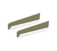 180mm Profile 22 Window & Door Sill End Caps (Pair) - Pebble Grey