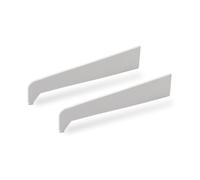 180mm Profile 22 Window & Door Sill End Caps (Pair) - White