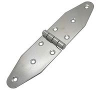 180mm X 40mm Stainless Steel Wing Hinge With Screws A4 Marine Grade