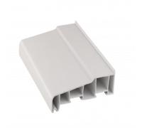 180mm x1,50m White UPVC Plastic External Window Sill + 2 End Caps