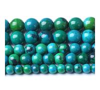 180PCS 4mm Natural Stone Beads Chrysocolla Phoenix Round Loose Gemstone Beads for Jewelry Making Bracelet Necklace 2 Strands 32" Energy Stone Healing Power