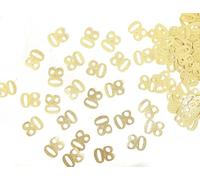 180PCS 80th Birthday Confetti Gold Glitter - 80th party supplies,80th Birthday Party Decorations,80th Birthday confetti,Adult Party Glitter 80th Birthday Party Decorations